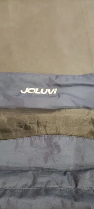 Anorak Joluvi impermeable azul y amarillo