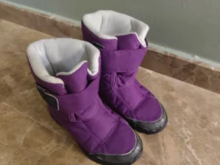 Botas de esquí moradas talla 34