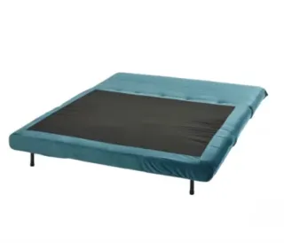 Sofá Cama Nio 2 Plazas Azul Terciopelo - Maison