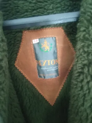 Chaqueton  vintage verde militar Talla Xl