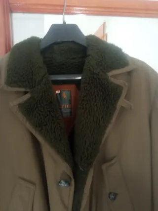 Chaqueton  vintage verde militar Talla Xl