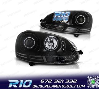 FAROS VOLKSWAGEN VW GOLF 5 OJOS ANGEL CCFL LUZ DIURNA LED FO