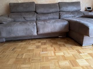 Sofá modular tela gris 2,98 m