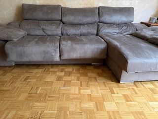 Sofá modular tela gris 2,98 m