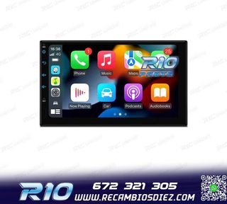 RADIO GPS ANDROID 14 2DIN 7" MULTIMEDIA GPS HD 3 USB SD