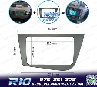 MARCO GRIS RADIO 2-DIN PARA SEAT LEON 05-12