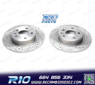 DISCOS DE FRENO PARA MINI PERFORADOS RANURADOS