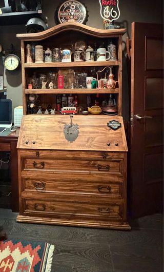 Fila 3 o 4 butacas cine en madera antiguas