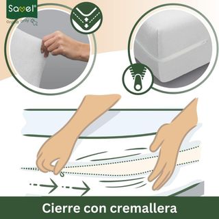SAVEL - Funda de colchón Microfibra | Protector de
