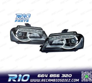 FAROS XENON AUDI A3 8P 08-12 LUZ DIURNA FONDO NEGRO
