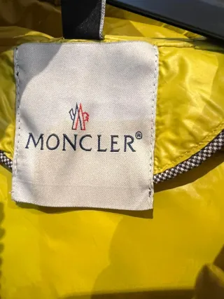 Plumífero Moncler Amarillo Talla L