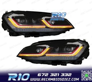 FAROS VOLKSWAGEN VW GOLF 7 12-17 LOOK 7.5 GTI DRL DINAMICOS