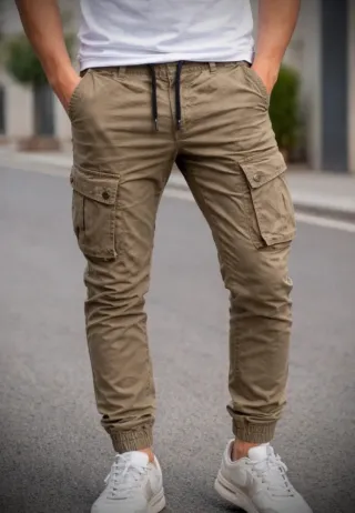 Jeans Cargo Skinny Caqui LBO