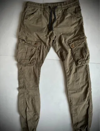 Jeans Cargo Skinny Caqui LBO