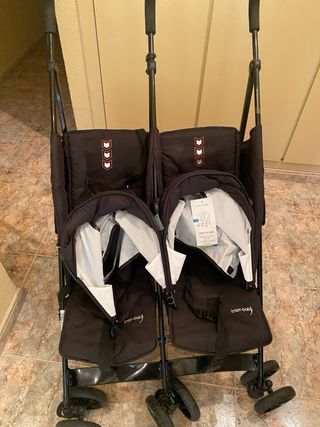 Carro Gemelar Knorr-baby Negro