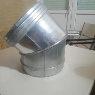 Codo doble pared acero inoxidable 200-250