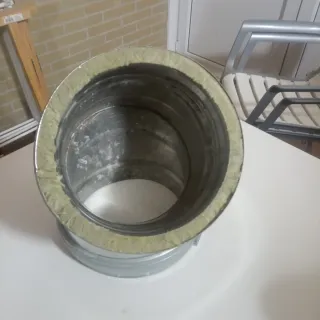 Codo doble pared acero inoxidable 200-250