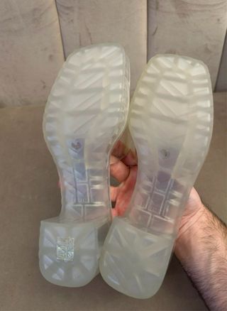 Sandalias Gucci Tacón Transparente