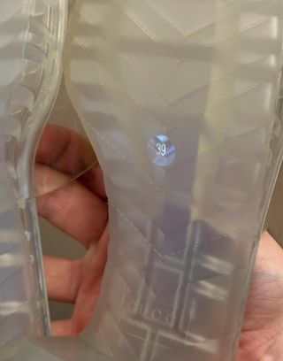 Sandalias Gucci Tacón Transparente