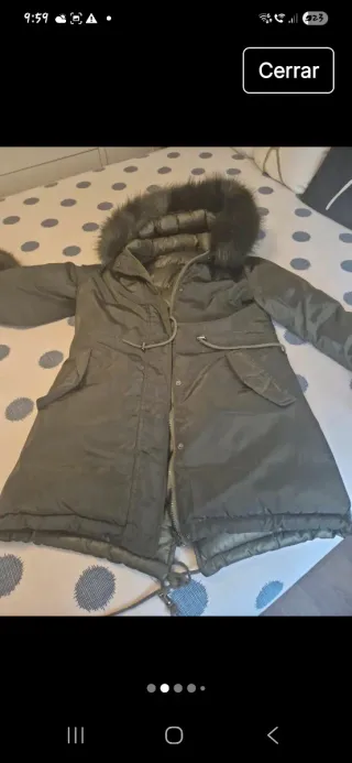 Abrigo reversible acolchado