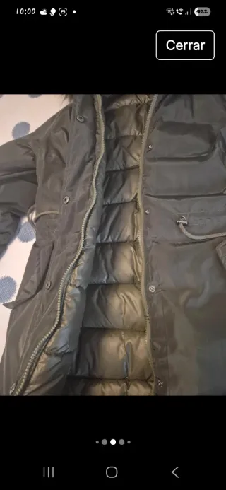 Abrigo reversible acolchado