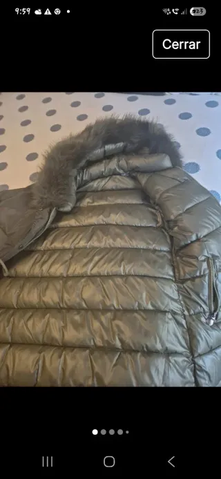 Abrigo reversible acolchado