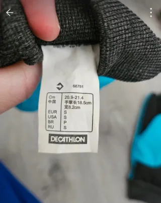 Guantes de Nieve Wedze Azules y Negros