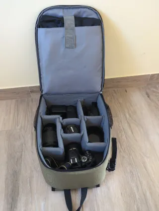 Conjunto completo de cámara reflex, Flash Neewer y