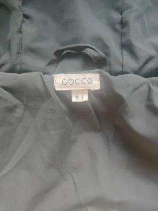 Abrigo Gocco verde talla 3-4
