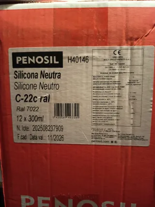 4 ud. Silicona Gris PENOSIL Ral 7022 24 ud