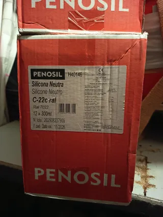 4 ud. Silicona Gris PENOSIL Ral 7022 24 ud