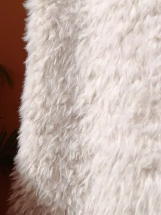 Chaqueta abrigo peluche pelo sintético Natura