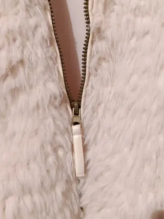 Chaqueta abrigo peluche pelo sintético Natura