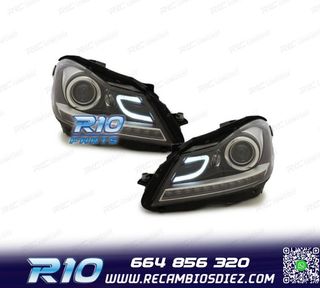 FAROS MERCEDES W204 11-14 LUZ DIURNA LED TUBE LIGHT + LED FO