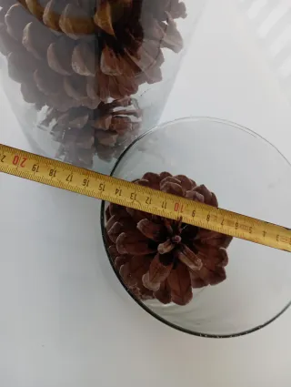2 Jarrones Cilindro Cristal decorativo