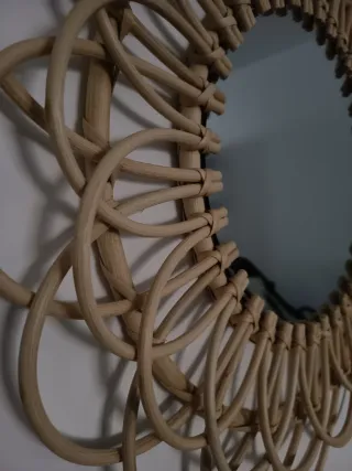 4 Espejo de Ratán Kenay Home. Varios tamaños