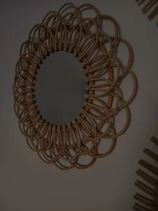 4 Espejo de Ratán Kenay Home. Varios tamaños