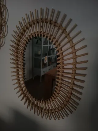4 Espejo de Ratán Kenay Home. Varios tamaños