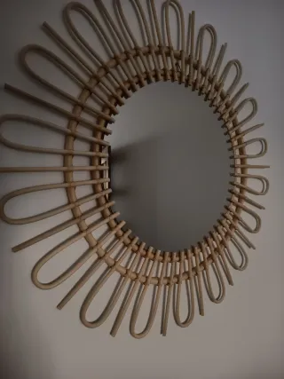 4 Espejo de Ratán Kenay Home. Varios tamaños