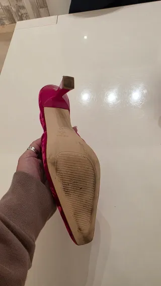 Zapatos de salón Latouche terciopelo rojo