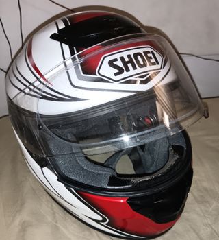 Casco Moto Shoei Quest Blanco Rojo