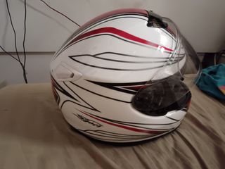 Casco Moto Shoei Quest Blanco Rojo