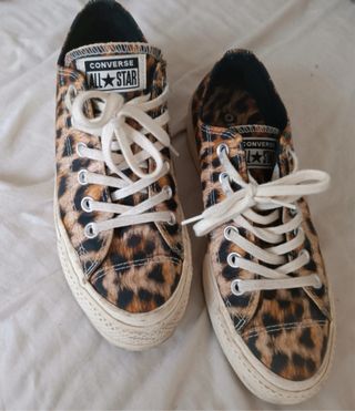 Converse leopardo talla 38