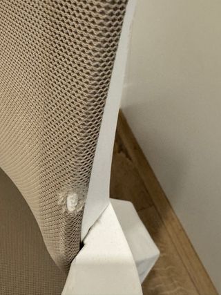 Silla de escritorio Sklum beige y blanca