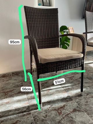 Set 4 Sillas Exterior