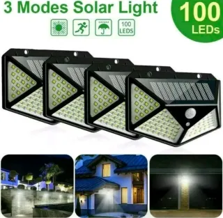 6X Faretti da Esterno Faretto Luci 100 led Solari