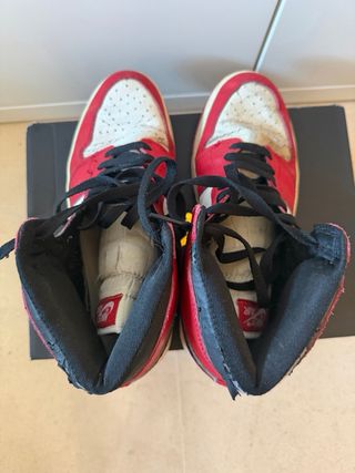 Zapatillas Air Jordan 1 Rojas y Blancas