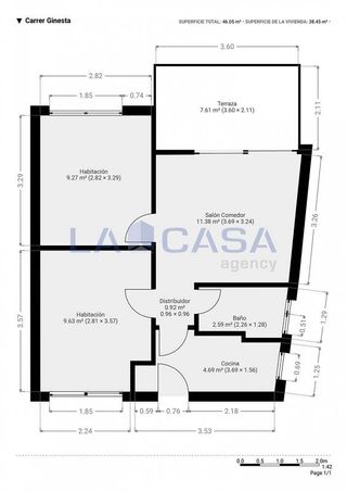 Piso en venta en Gran Via del Mar-Zona Universitaria en Castelldefels