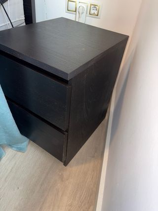 Mesita Noche IKEA MALM Oscuras
