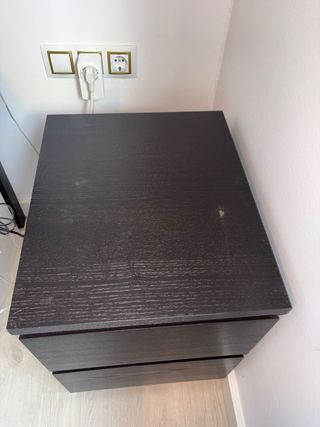 Mesita Noche IKEA MALM Oscuras